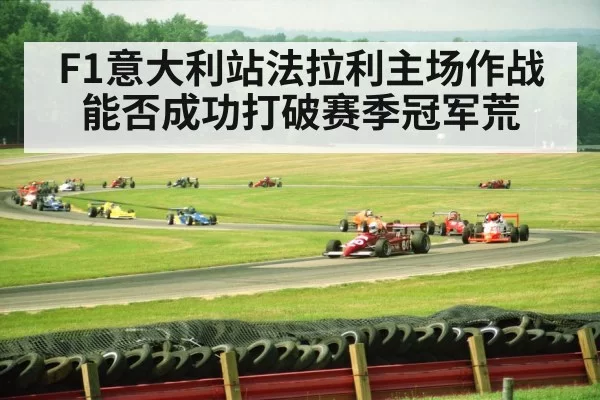 F1 race track action